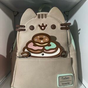 Loungefly Pusheen Beige and Mint Backpack